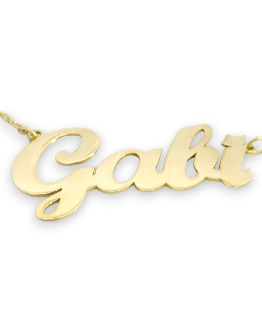 Nume din Aur "GABY" cu lantisor