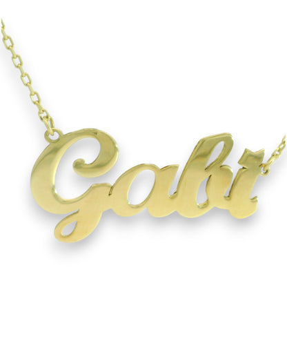Nume din Aur "GABY" cu lantisor