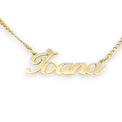 Nume din Aur "IOANA" cu lantisor