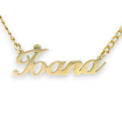 Nume din Aur "IOANA" cu lantisor