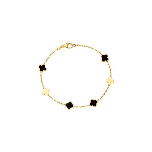 Bratara din aur cu pandantive model fluturaș