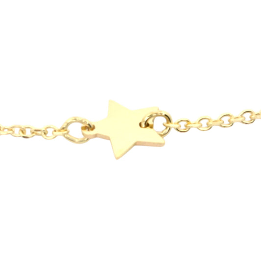 Bratara din aur cu steluțe – design delicat, feminin și elegant
