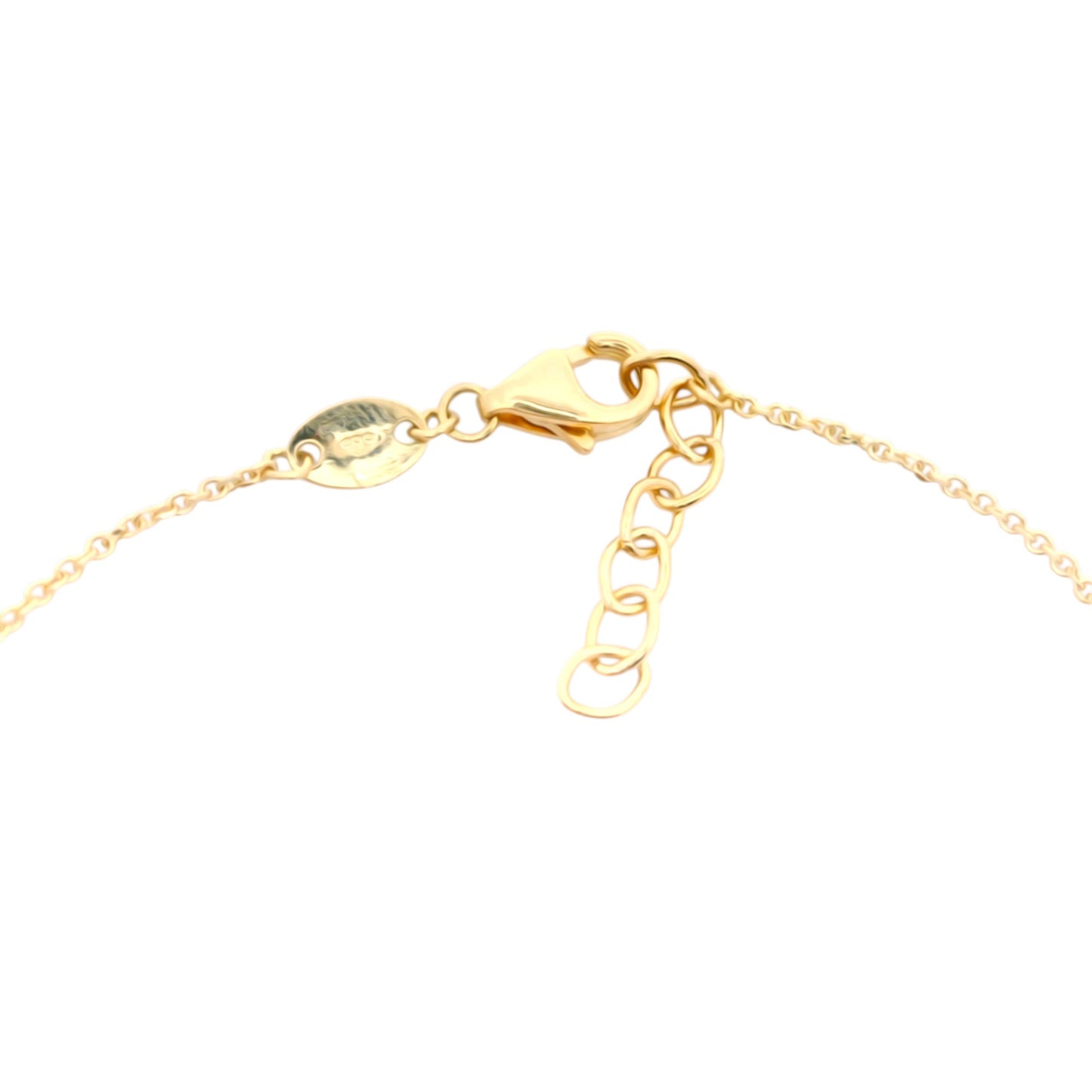 Bratara din aur cu plăcuțe pătrate și inserții verzi