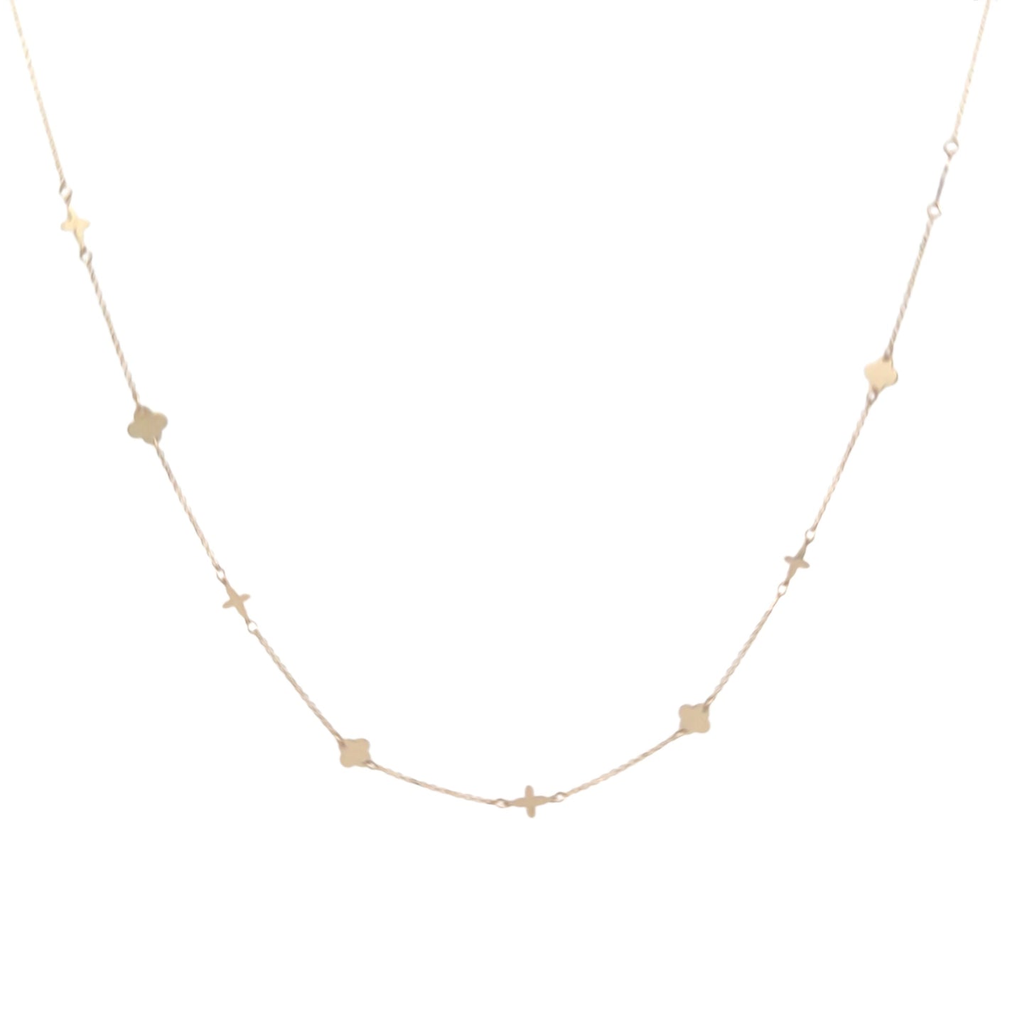 Lantisor cu elemente decorative cruciulite si trifoi