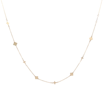 Lantisor cu elemente decorative cruciulite si trifoi