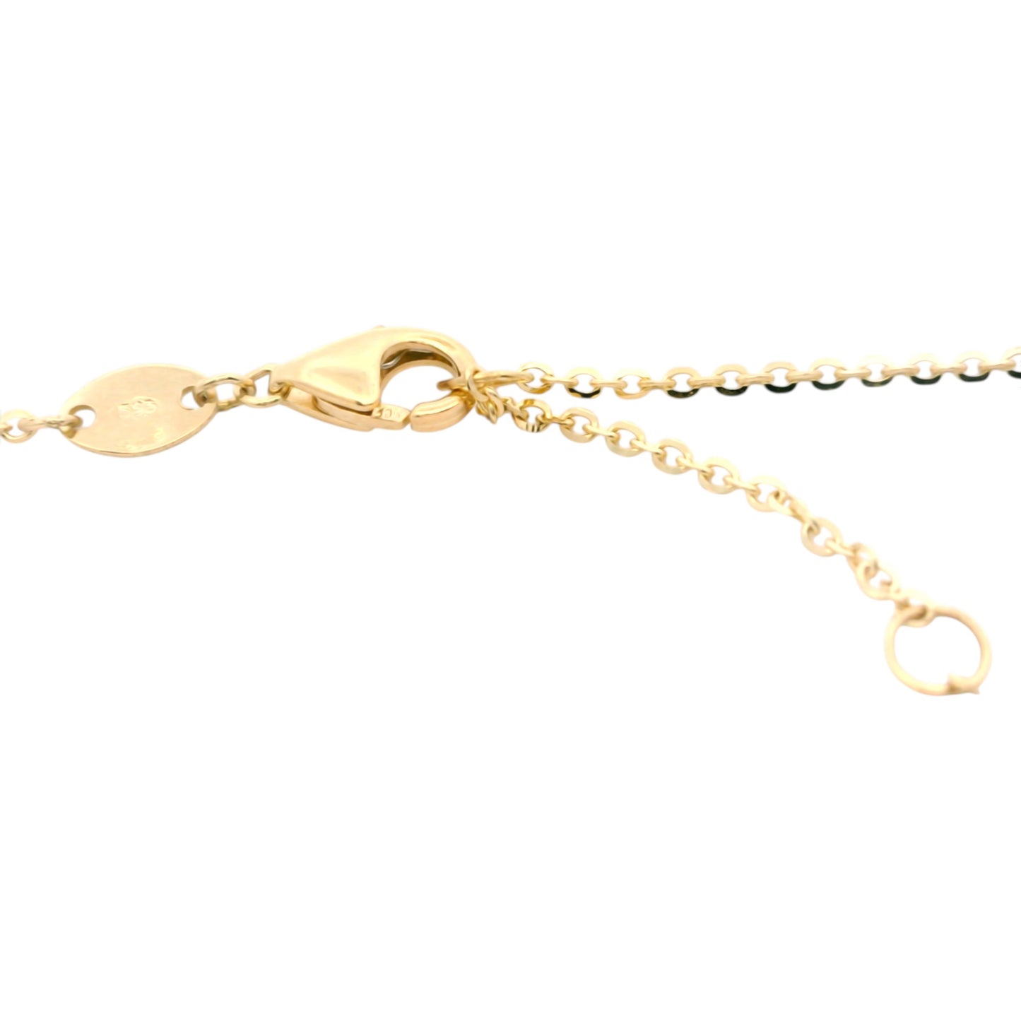 Lantisor aur cu elemente decorative tip trifoi