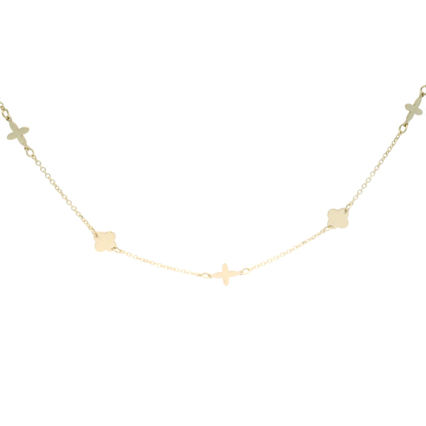 Lantisor cu elemente decorative cruciulite si trifoi