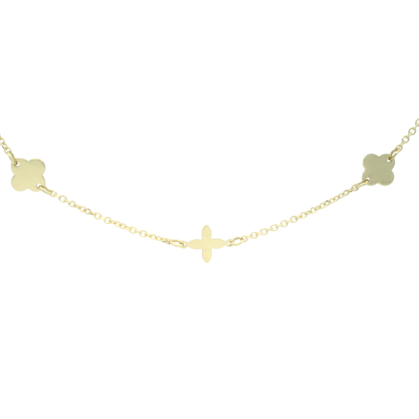 Lantisor cu elemente decorative cruciulite si trifoi