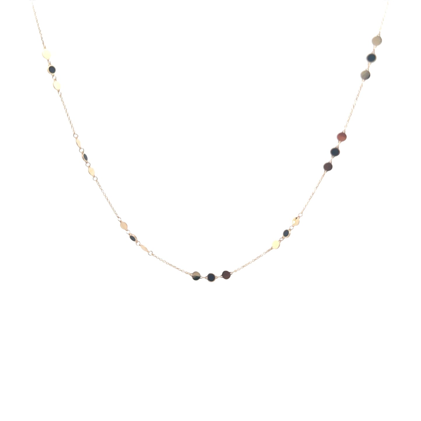 Lantisor aur cu discuri decorative și accente negre