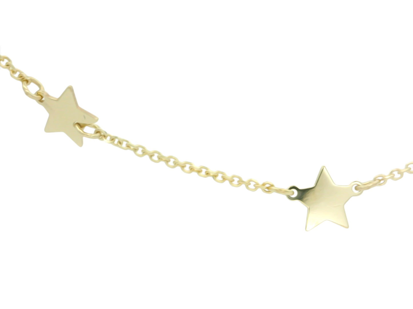 Lantisor aur 14 k cu cruciulite
