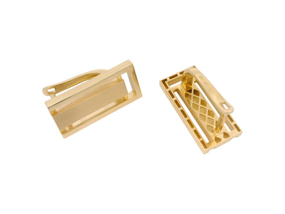 Set Cercei și Inel din Aur Galben 14K cu Design Geometric