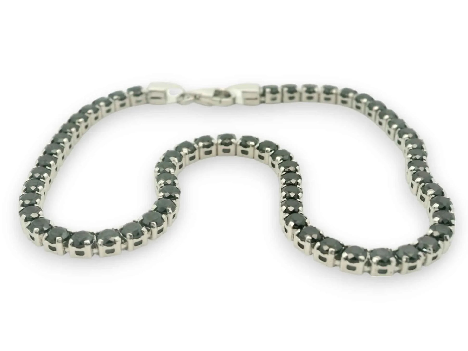 Bratara tennis aur alb - P. Negre - Antonia Gold