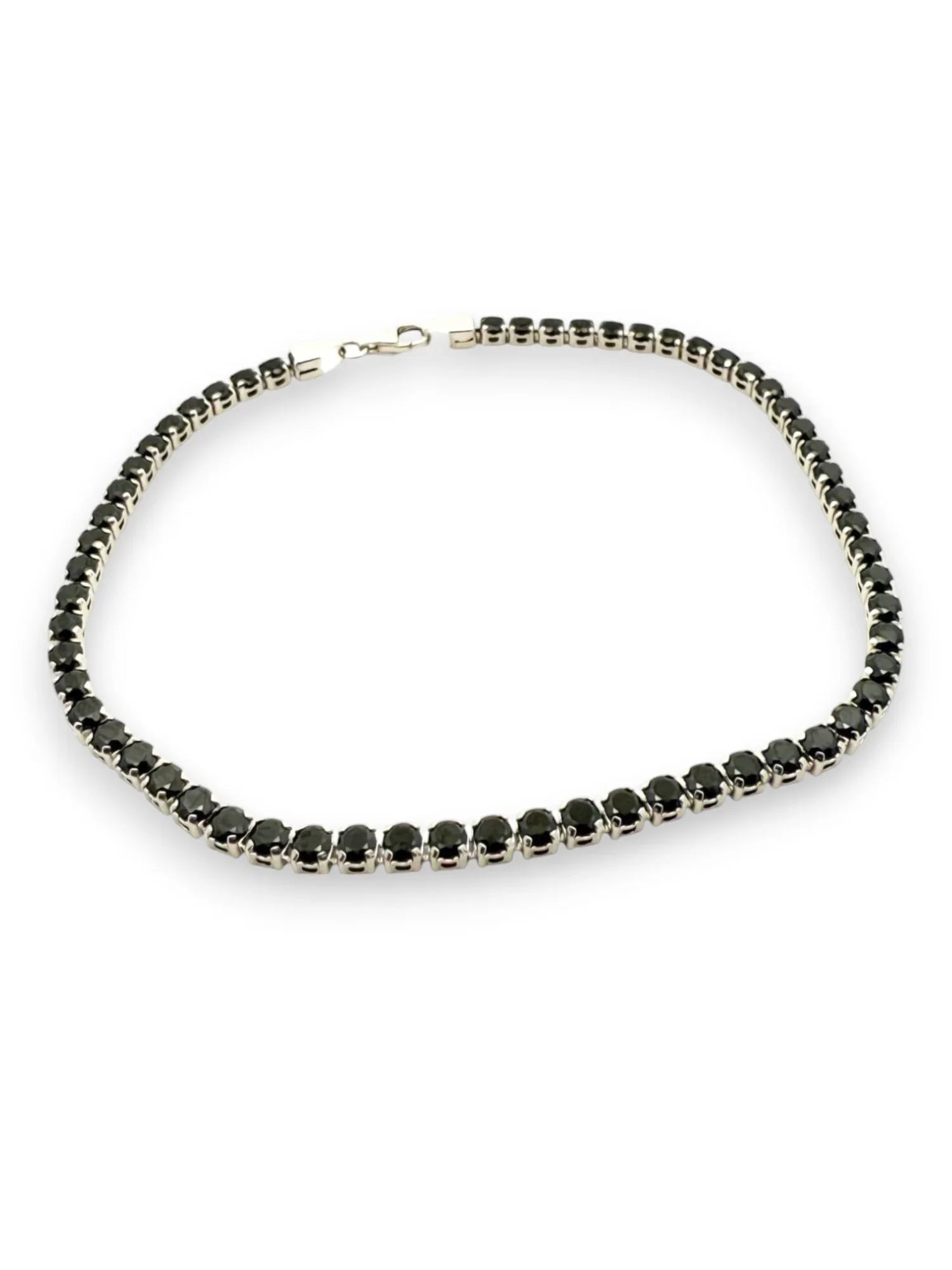 Bratara tennis aur alb - P. Negre - Antonia Gold