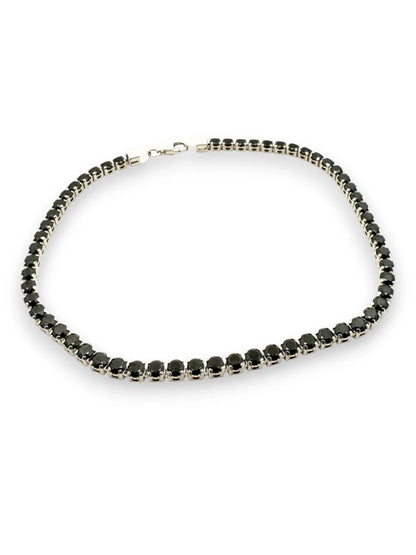 Bratara tennis aur alb - P. Negre - Antonia Gold