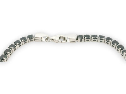 Bratara tennis aur alb - P. Negre - Antonia Gold