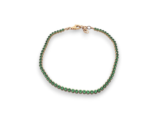 Bratara Tennis aur galben - P. Verzi - Antonia Gold