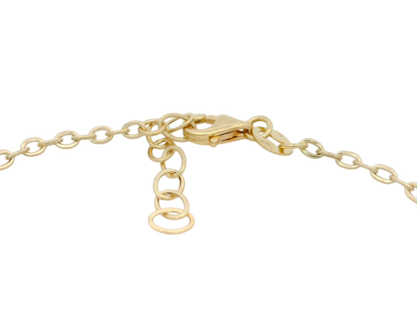 Sistem de închidere tip carabină și lănțișor de extensie reglabil pentru brățara Antonia Gold din aur galben