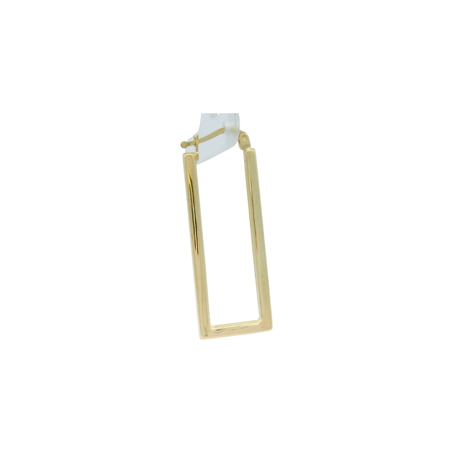 Cercei Antonia Gold dreptunghiulari din aur galben de 14K cu design geometric minimalist și finisaj lucios