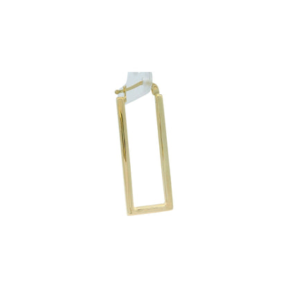 Cercei Antonia Gold dreptunghiulari din aur galben de 14K cu design geometric minimalist și finisaj lucios