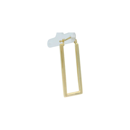 Cercei Antonia Gold dreptunghiulari din aur galben 14K cu design geometric minimalist și finisaj lucios
