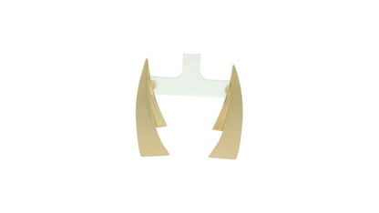 Cercei Antonia Gold geometrici din aur cu design triunghiular alungit și finisaj mat elegant