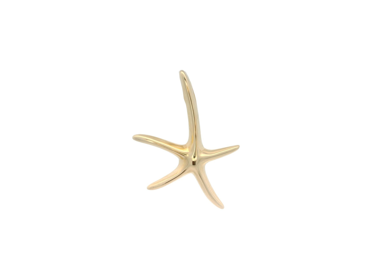 Cercei Antonia Gold în formă de stea de mare din aur galben cu finisaj lucios și design minimalist elegant
