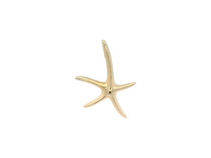 Cercei Antonia Gold în formă de stea de mare din aur galben cu finisaj lucios și design minimalist elegant