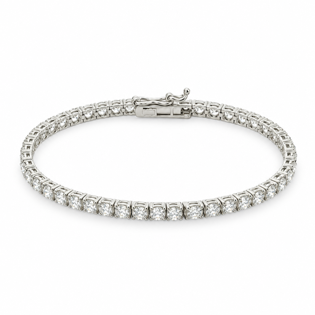 Bratara Tennis Aur 14K - White Lights