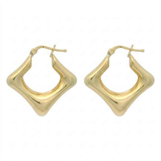 Cercei Aur 14 K dama creole Glow