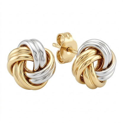 Cercei Aur 14K surub dama Nod