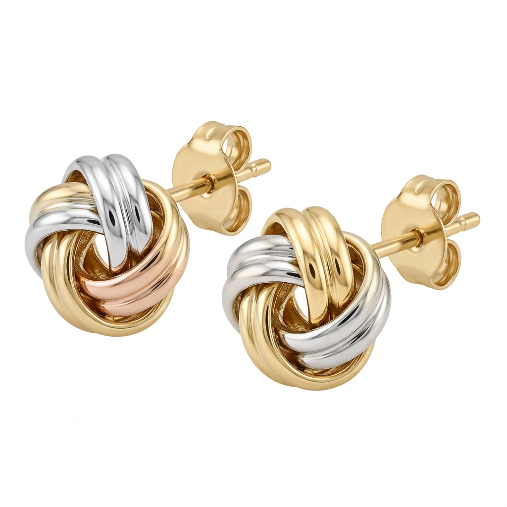 Cercei Aur 14K surub dama Nod