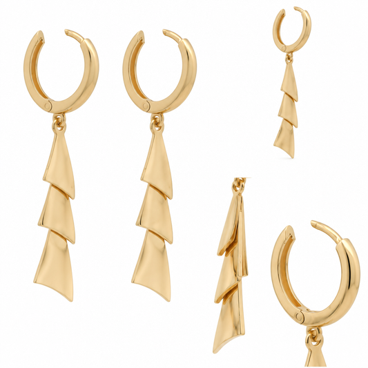 Cercei Aur 14 K dama Forms