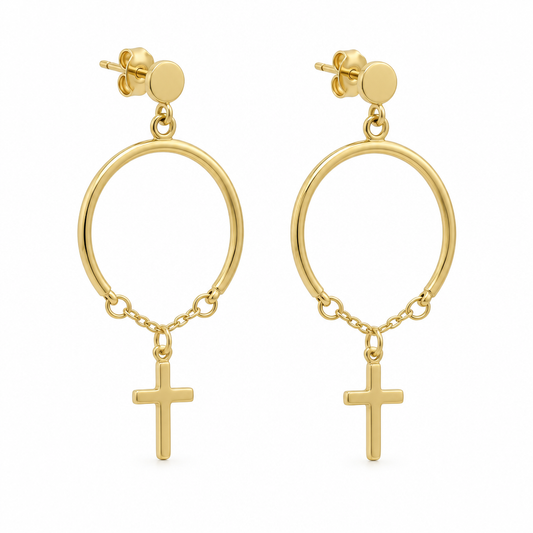 Cercei Aur 14K dama Divins