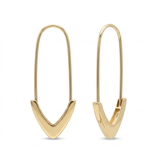 Cercei Aur 14 K dama tip Ac