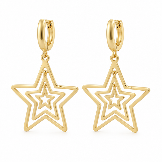 Cercei Aur 14K dama Treime