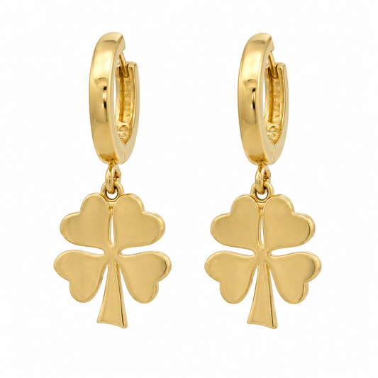 Cercei Aur 14K dama Trifoi