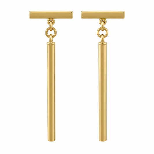Cercei Aur 14 K dama suspendati