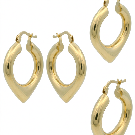 Cercei Aur 14K dama Love Heart