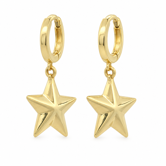 Cercei Aur 14K dama Star