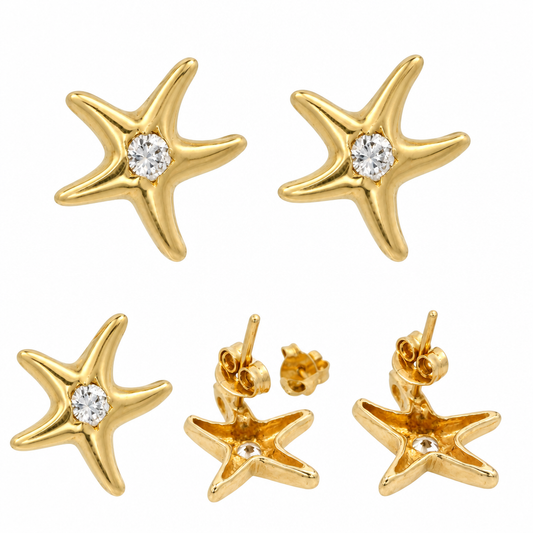 Cercei Aur 14K dama Stea de Mare