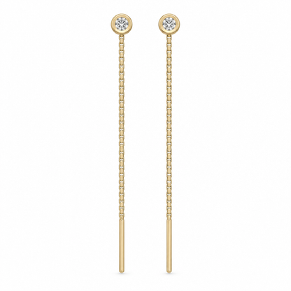 Cercei Aur 14K Lantisor "Punct de lumina"