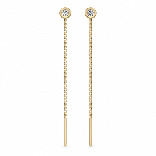 Cercei Aur 14K Lantisor "Punct de lumina"