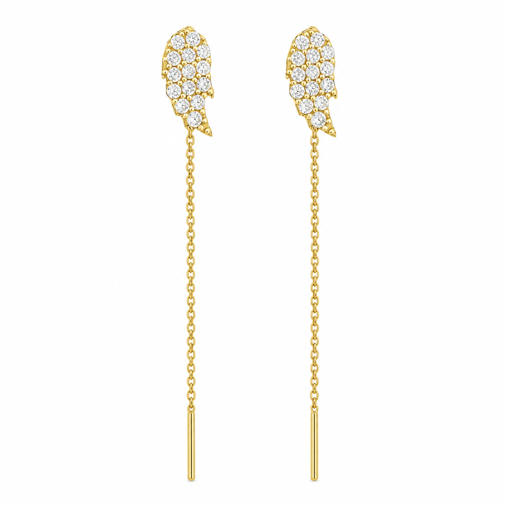 Cercei Aur 14K Aripi de inger