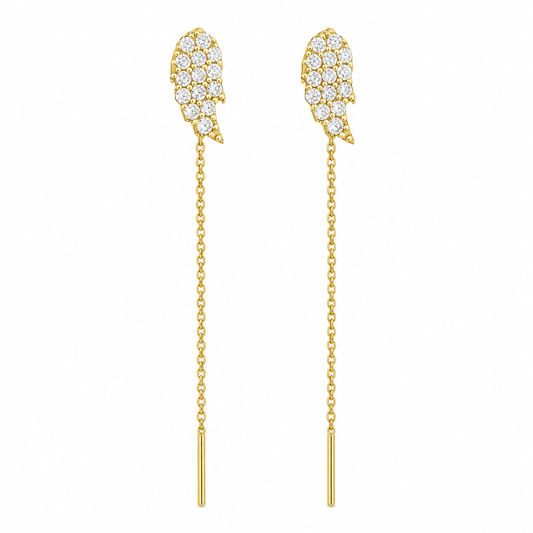 Cercei Aur 14K Aripi de inger
