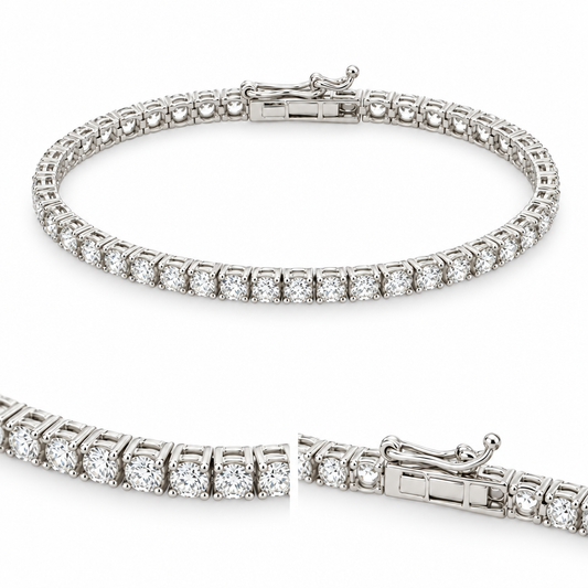 Bratara Tennis Aur 14K - White Lights