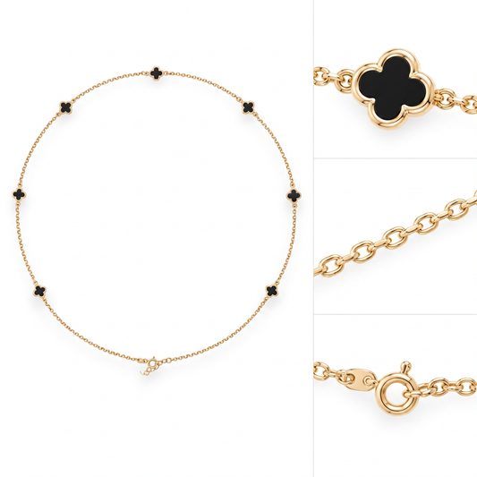 Lant Aur 14K dama Black Cliff