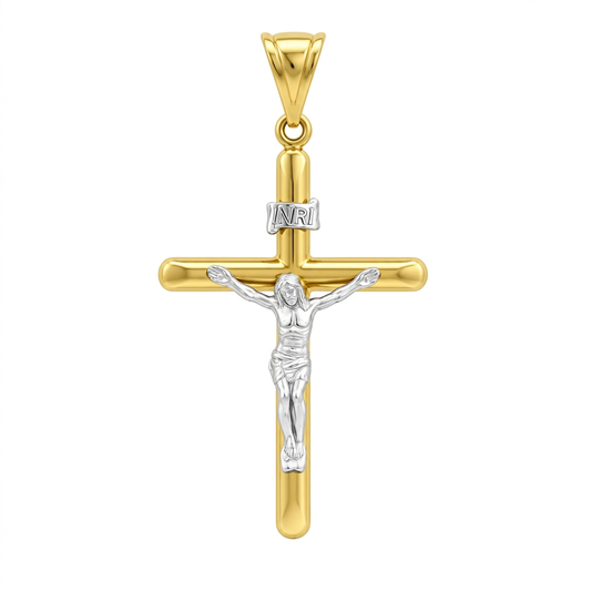 Pandantiv Aur 14 K Cruciulita Loial