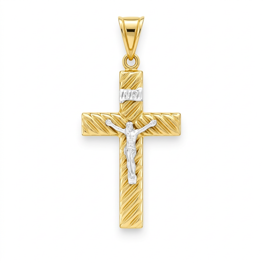 Pandantiv Aur 14 K Cruciulita Infinity