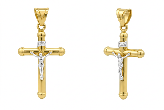 Pandantiv Aur 14 K Cruciulita Ospo