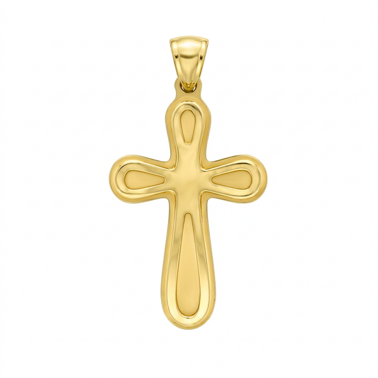Pandantiv Aur 14K Cruciulita Lieta Masiv